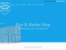 Tablet Screenshot of pinestreetbarbershop.com